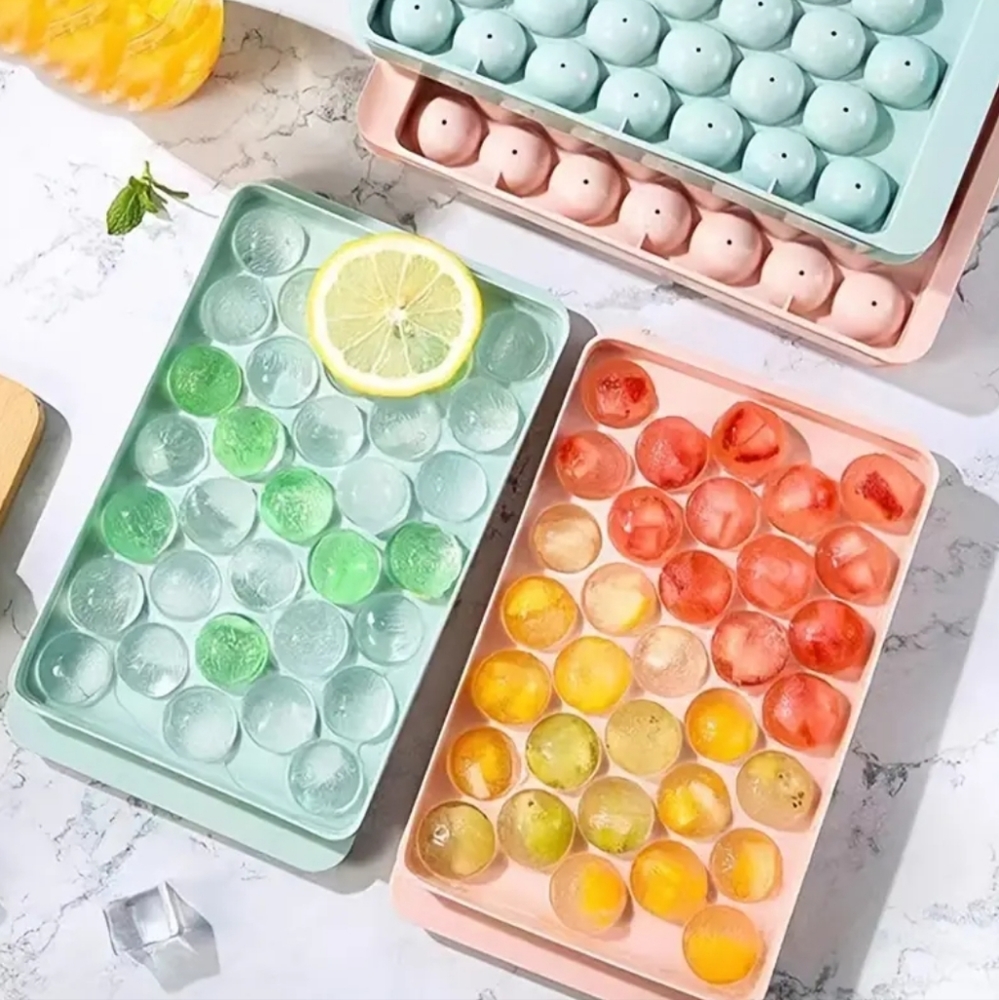 💙 33 Grid Ice Ball Mold- Make Beautiful Garnishes, Popsicles or Depuff Eyes NWT
